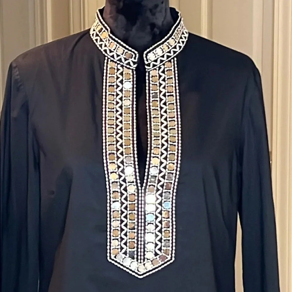 Tory Burch Sequin Embellished Tunic Size 14 - Picture 2 of 11